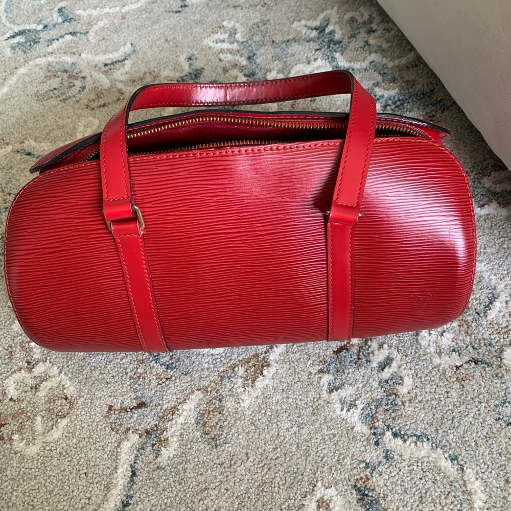 Louis Vuitton Red Epi Papillon Bag